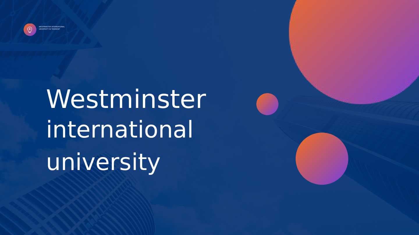Westminster university in Tashkent