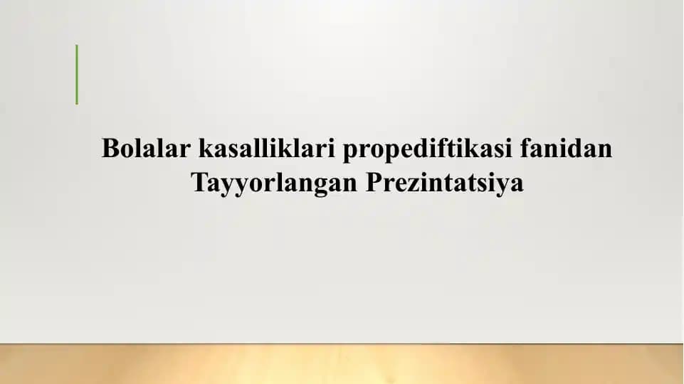 Bolalarda teri morfologik va fiziologik xususiyatlari