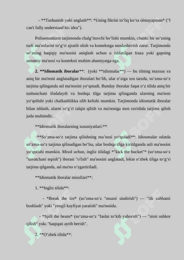 Tarjimonni chalg'ituvchi leksik birliklar haqida