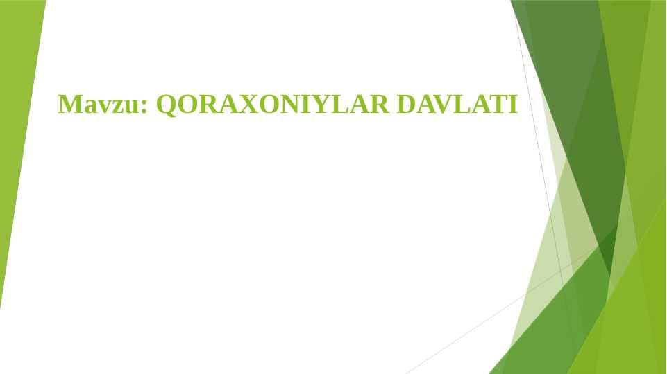QORAXONIYLAR DAVLATI