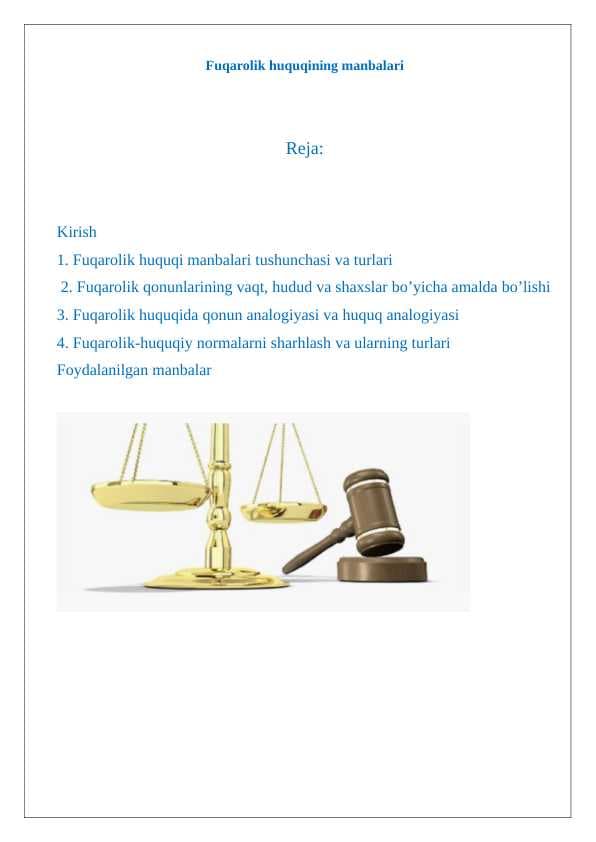 Fuqarolik huquqining manbalari 24