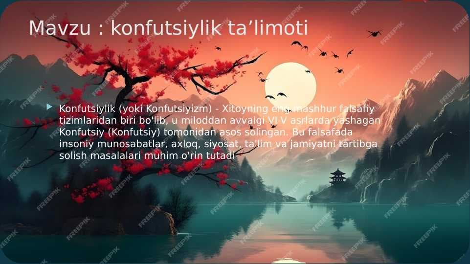 konfutsiylik ta’limoti