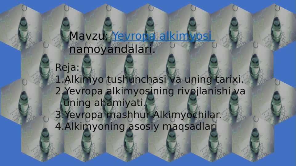 Yevropa alkimyosi namoyandalari