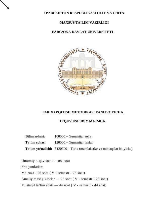 Tarix o'qitish metodikasi 24