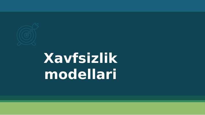 Xavfsizlik modellari