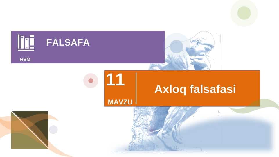 Axloq falsafasi.