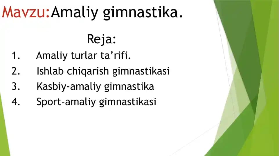 Amaliy gimnastika