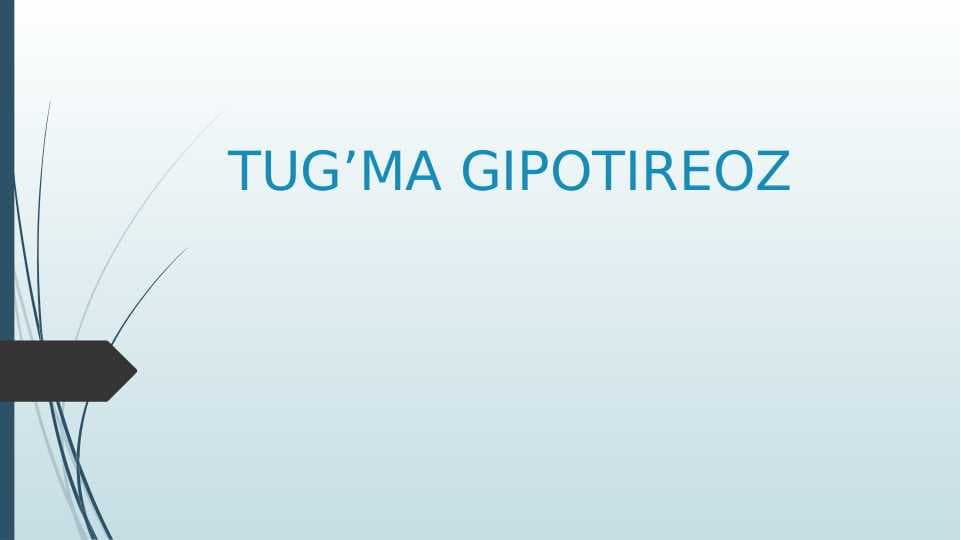 Tug'ma gipoterioz