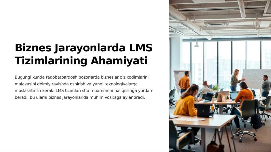Biznes Jarayonlarda LMS Tizimlarining Ahamiyati