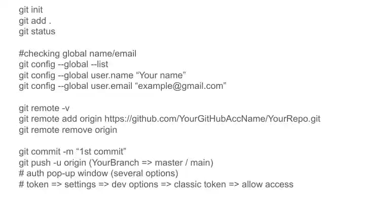 GitHub uchun repo yaratish va git command orqali yuklash