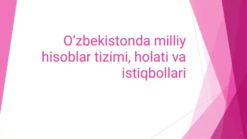 Milliy hisoblar tizimi