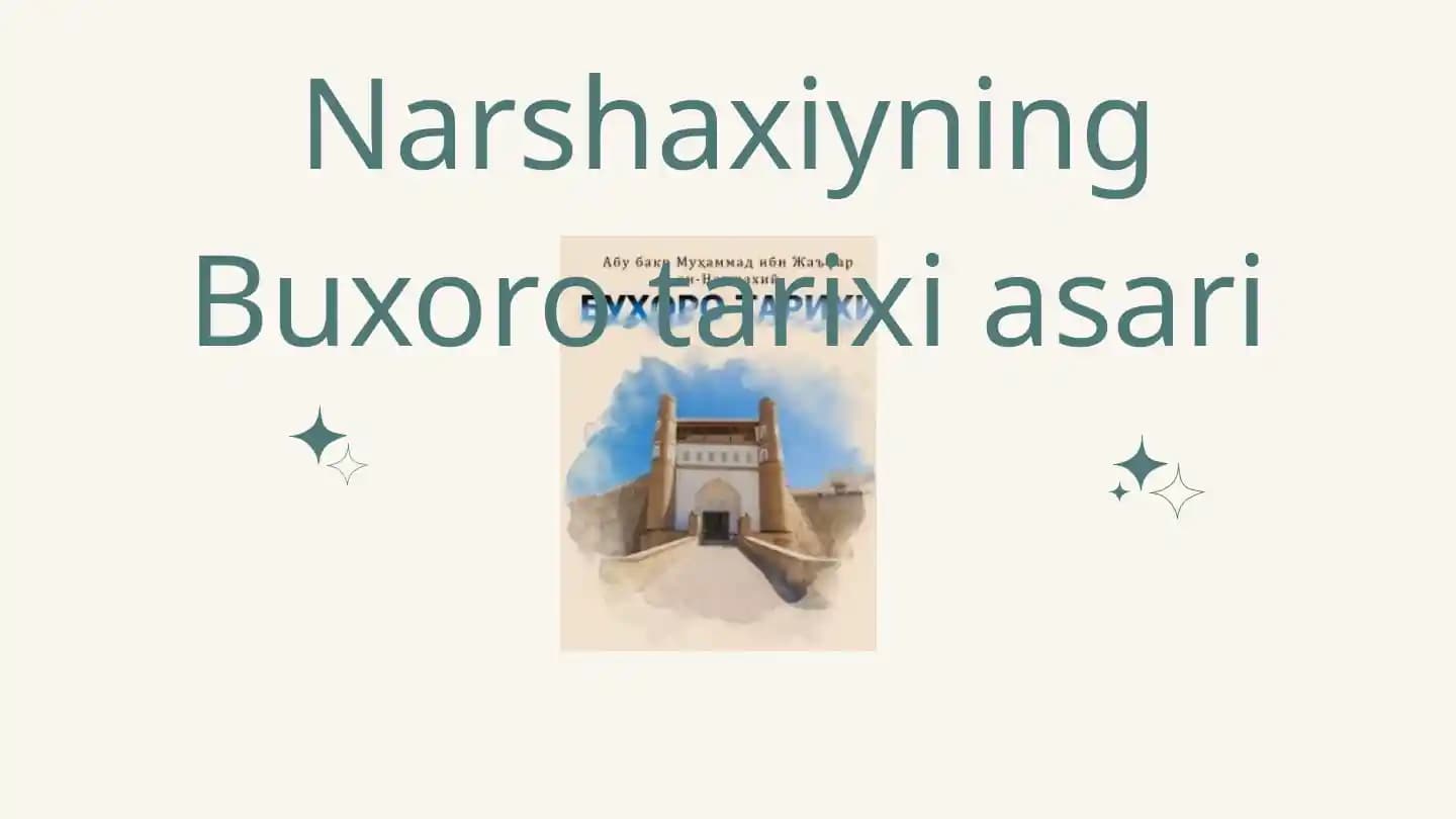 Buxoro tarixi asari