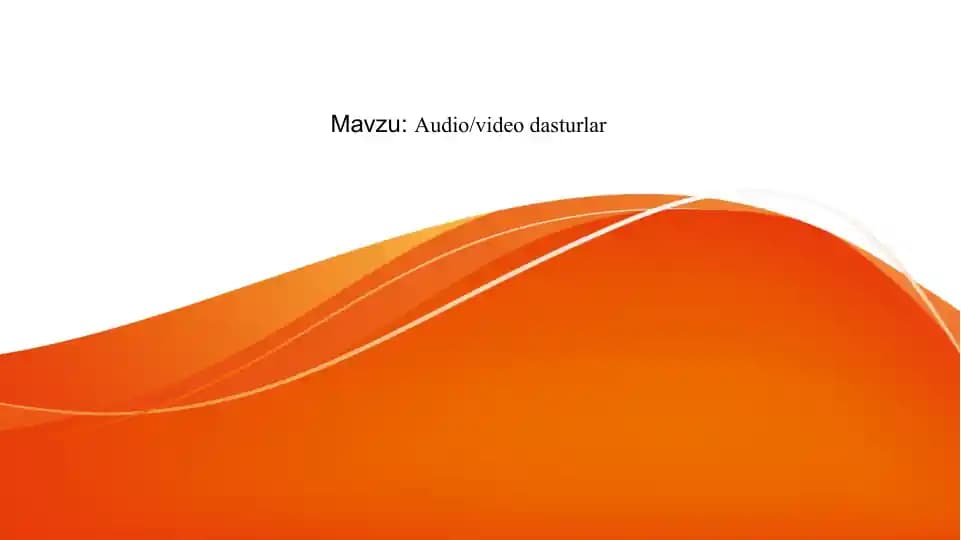 Media Player dasturlari