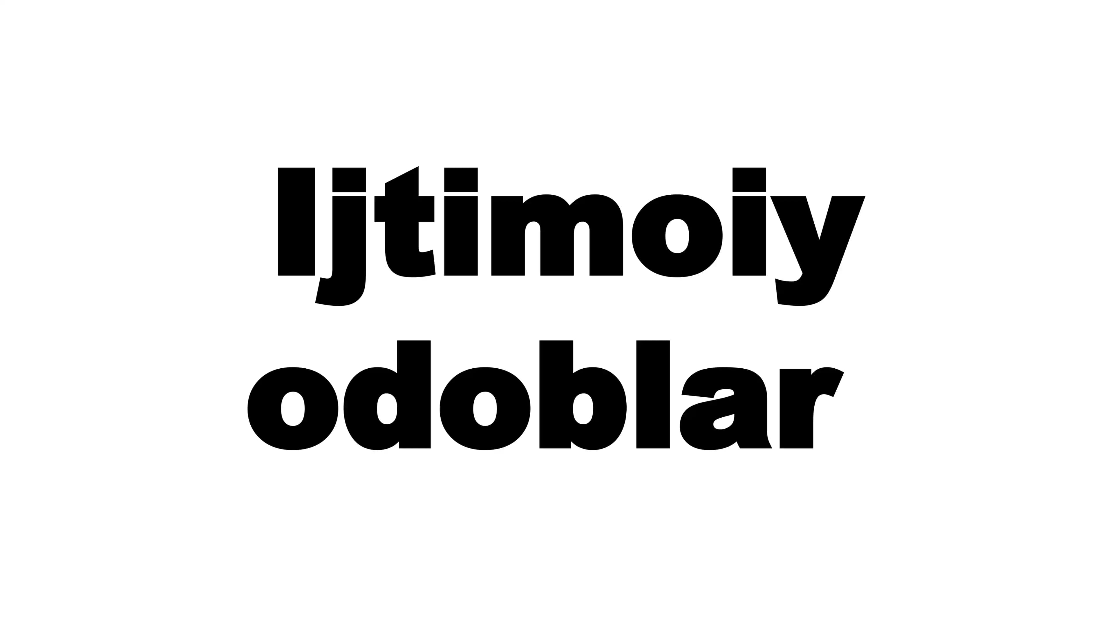Ijtimoiy odoblar