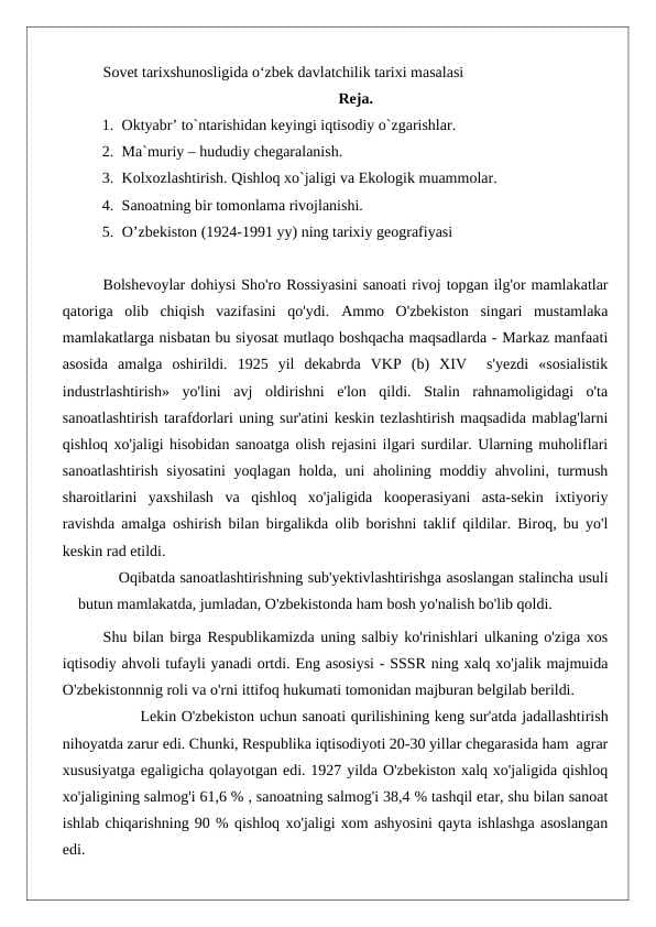 Sovet tarixshunosligida o‘zbek davlatchilik tarixi masalasi 24