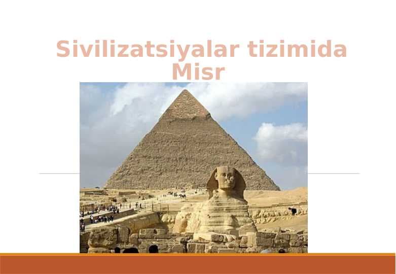 Sivilizatsiyalar tizimida Misr