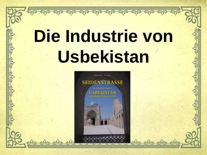 Die Industrie von Usbekistan