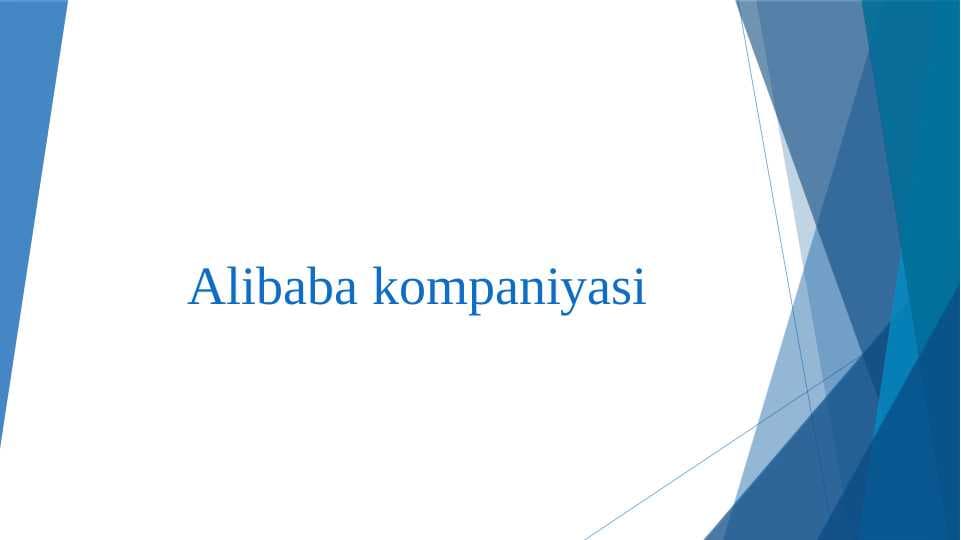 Alibaba kompaniyasi
