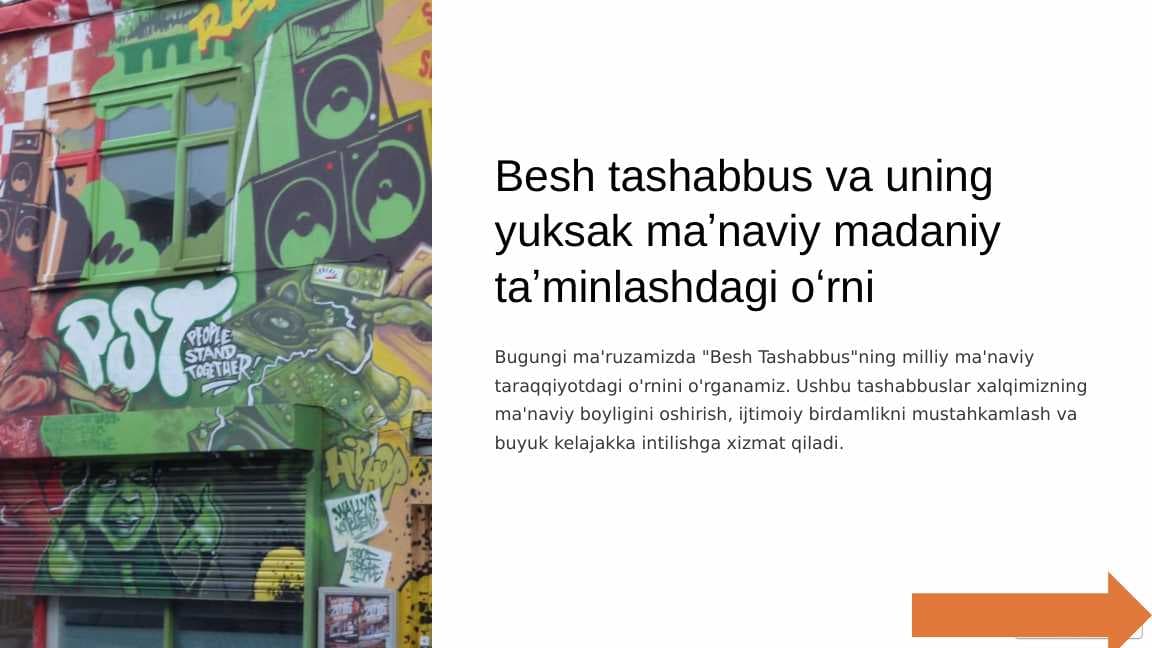 Besh tashabbus