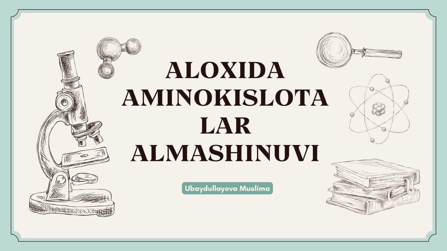Alohida aminokislotalar almashinuvi
