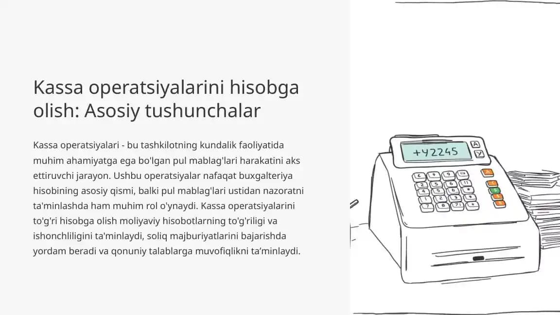 Kassa operatsiyalari
