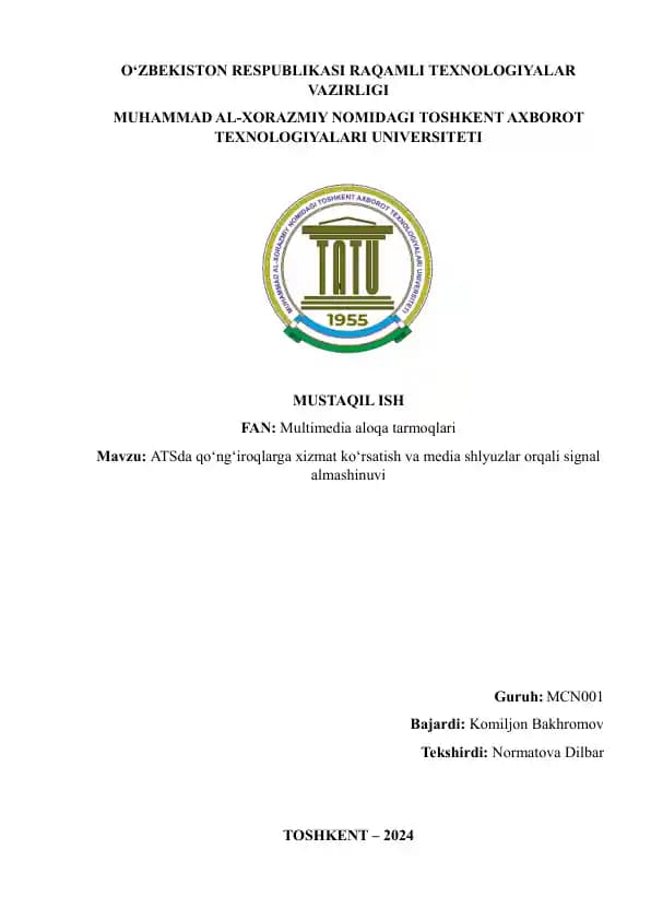 Multimedia aloqa tarmoqlari