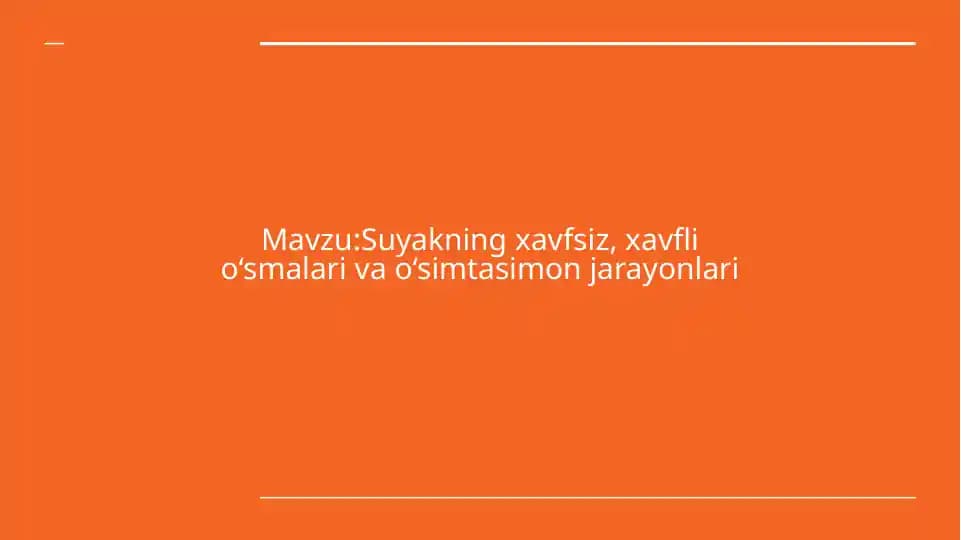 Suyakning xavfsiz, xavfli o‘smalari va o‘simtasimon jarayonlari