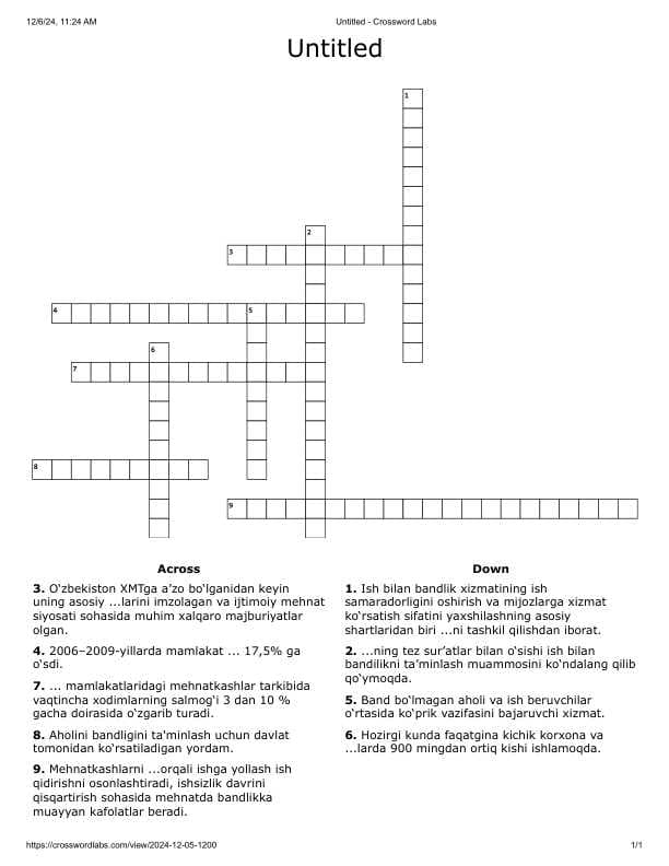 Crossword