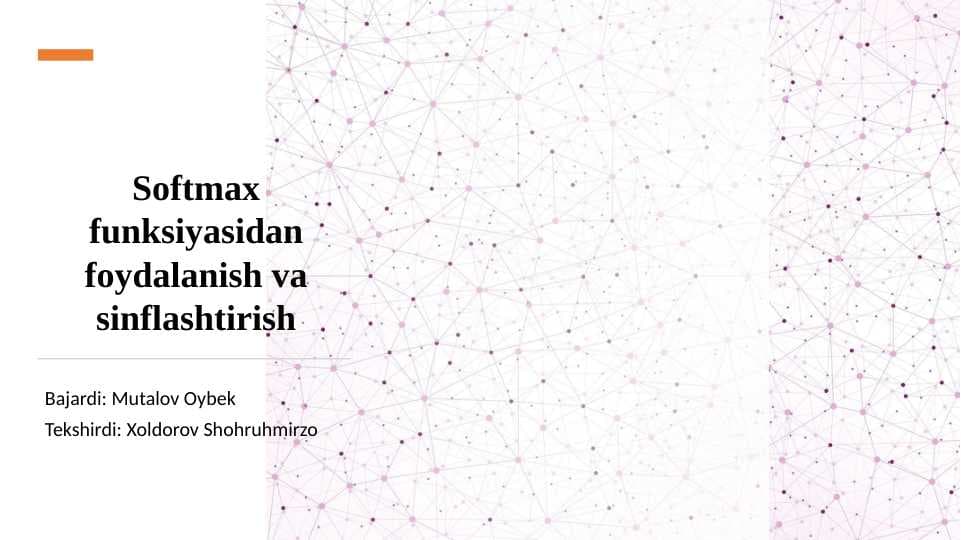softmax funksiyasi