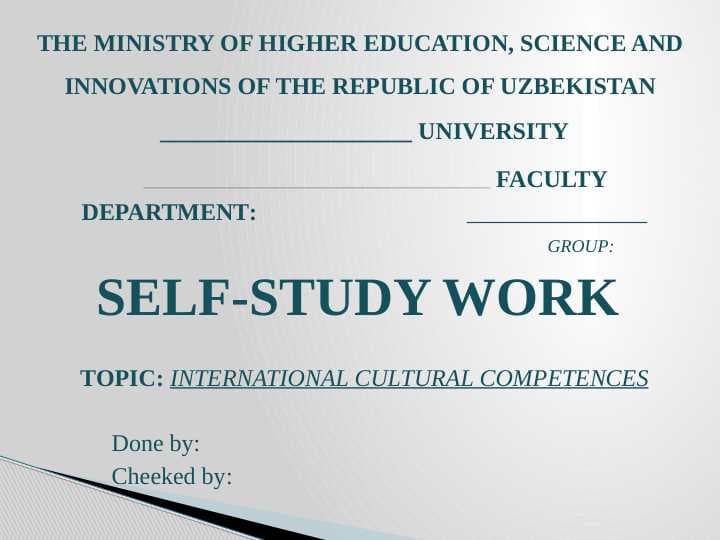 International cultural competences