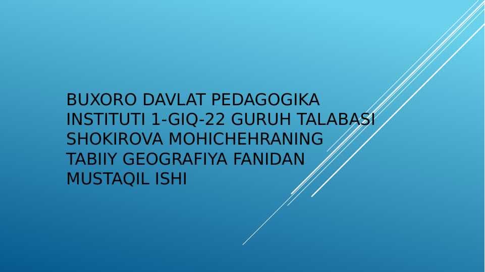 Subtropik  mintaqadagi tabiat zonalarini