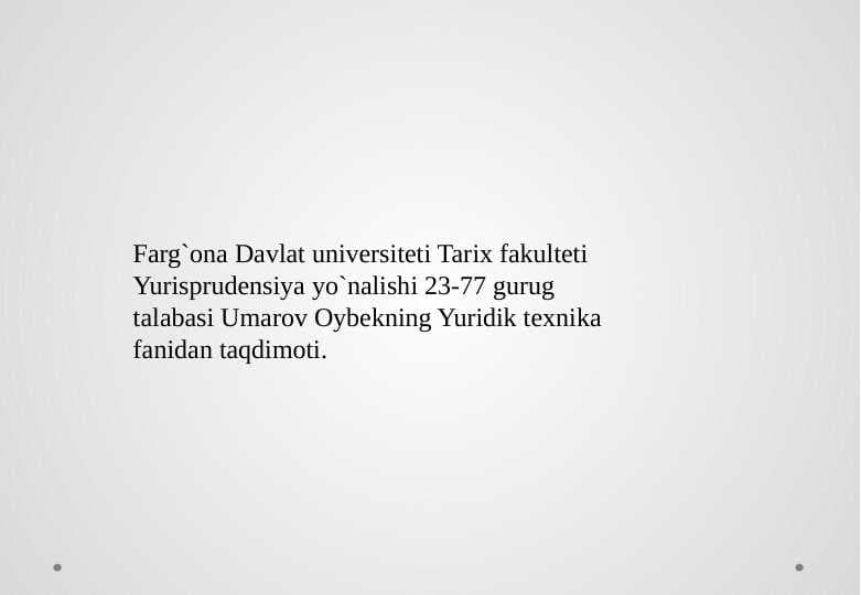 Oʻzbekiston Respublikasi konstitusiyaviy sudi tomonidan legal sharhlash tartib-taomil qolidalari