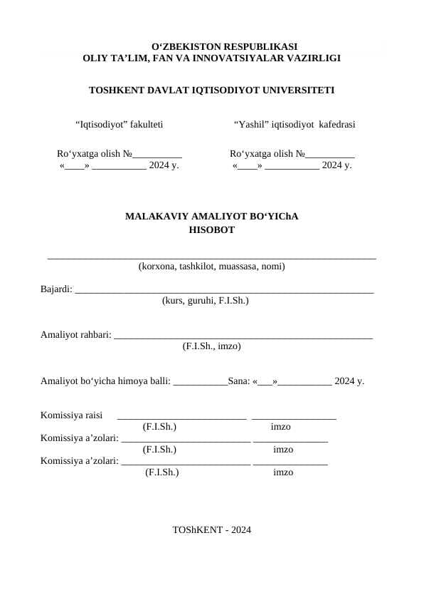 Amaliyot hisobot qurilish bank