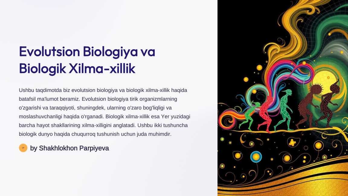 Evolutsion biologiya va biologik xilma-xillik