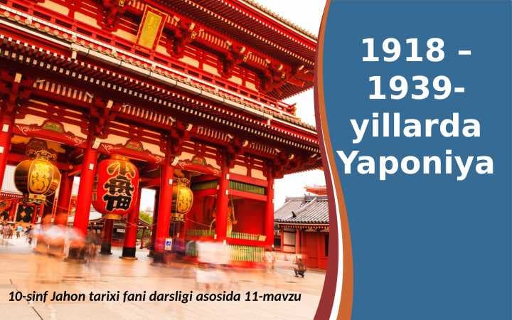 1918-1939-yillarda Yaponiya