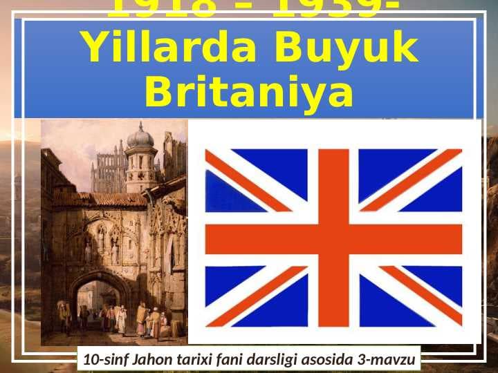 1918-1939-Yillarda Buyuk Britaniya