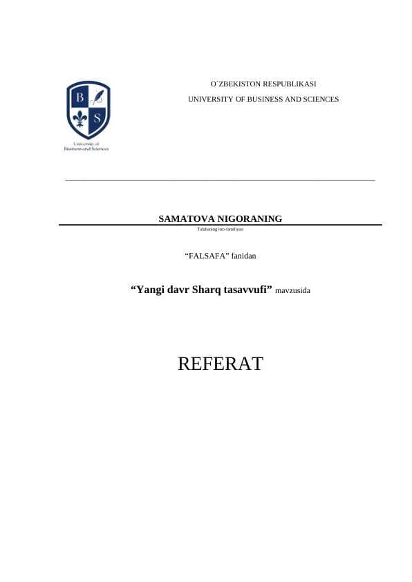Yangi davr Sharq tasavvufi