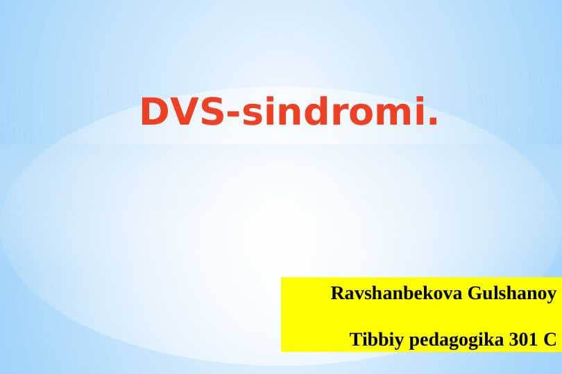 DVS-sindromi