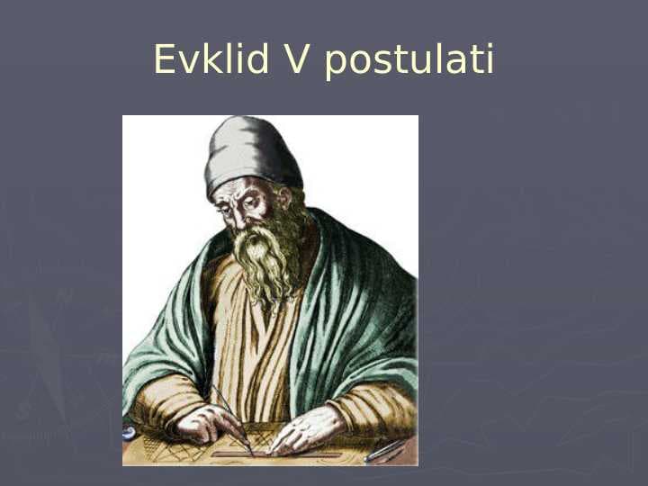 Evklid V postulati