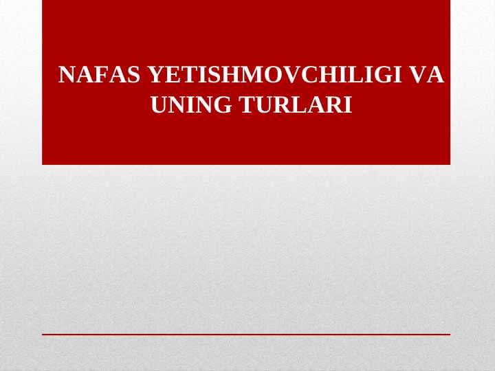 gipoksiya turlari