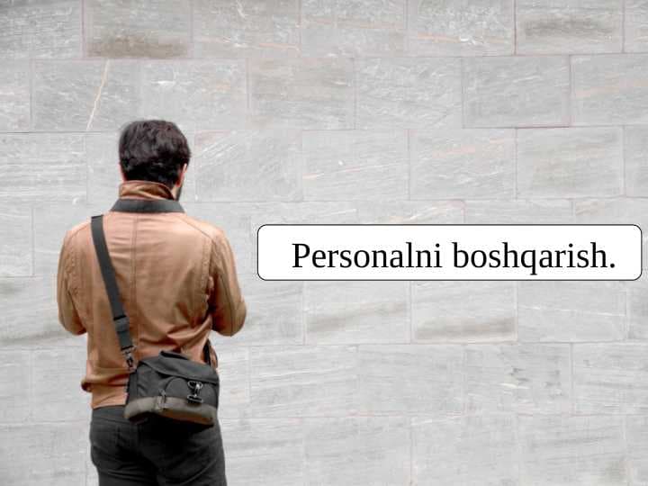 Personalni boshqarish