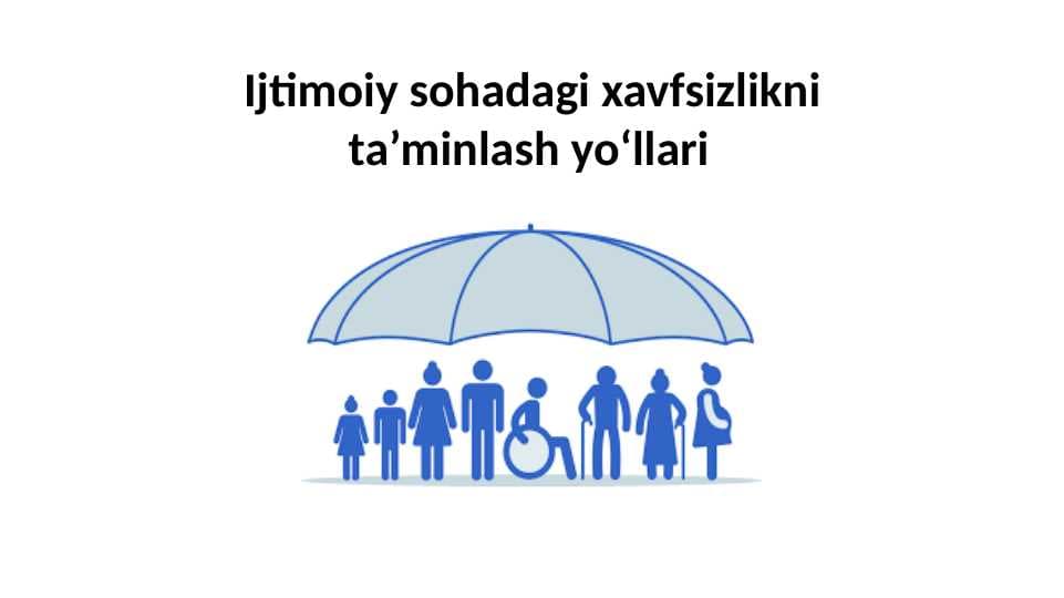 Ijtimoiy sohadagi xavfsizlikni ta’minlash yo‘llari
