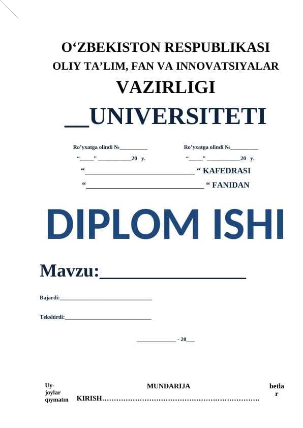 Uy-joylar qıymatını baholash amalıyotı (konkret obyekt mısolıda)