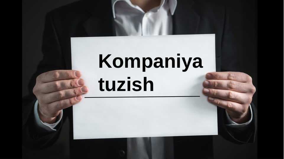 Kompaniya tuzish