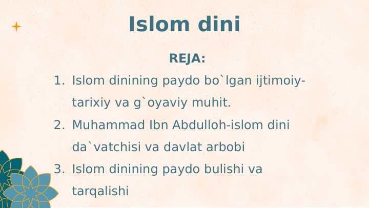 Islom dini