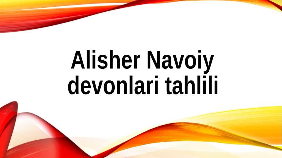 Alisher Navoiy