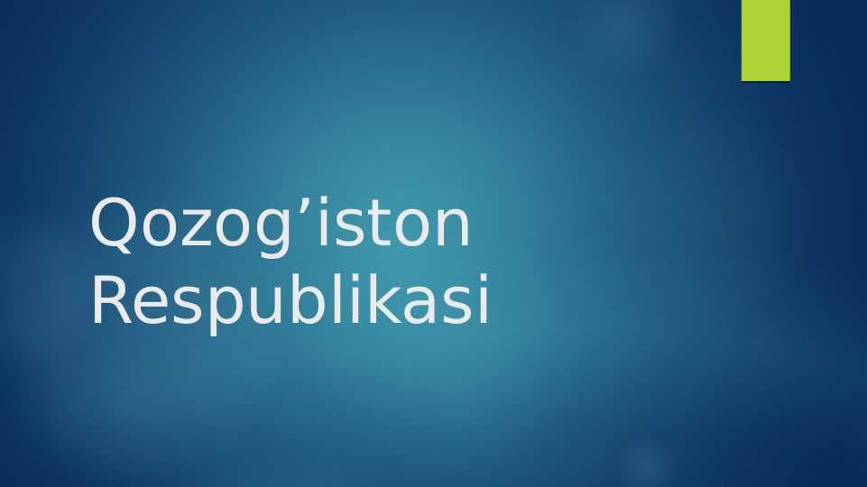 Qozog’iston Respublikasi