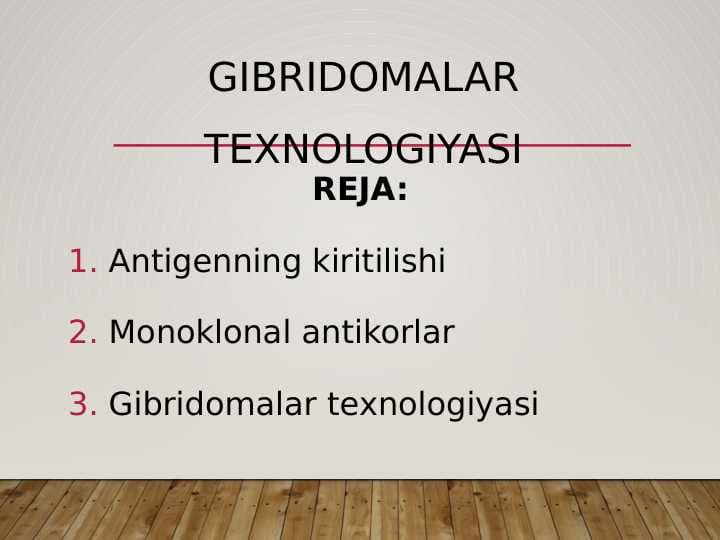 Gibridomalar texnologiyasi