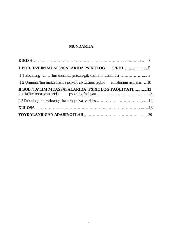 TA’LIM MUASSASALARIDA PSIXOLOG O’RNI.docx