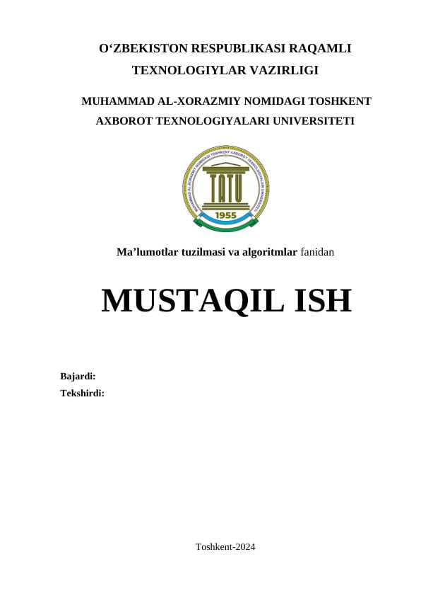 Dinamik ma’lumotlar tuzilmalari